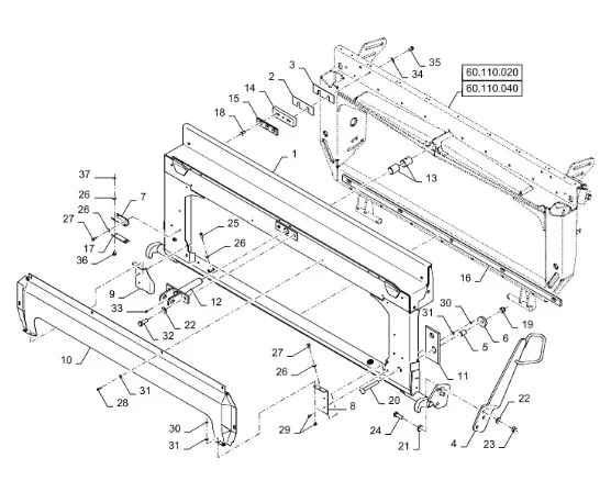47617896 - рама опорная